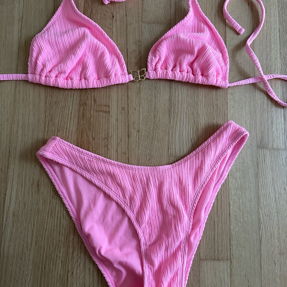 Pink Halter Bikini Set - Picture 5 of 10